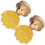 2Set LED Lotus Buddha Lamp Imitated Colored Glaze Prayer Light Home Meditation Buddhist SuppliesUK Plug 100‑240V
