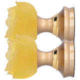 2 Set LED Buddhist Light Yellow Buddha Lamp Adjustable Buddhist Flower Light Buddhism SupplyEU Plug 100-240V In Australia - Darrahopens