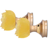 2 Set LED Buddhist Light Yellow Buddha Lamp Adjustable Buddhist Flower Light Buddhism SupplyEU Plug 100-240V
