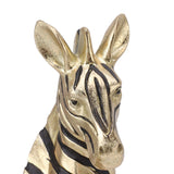 Resin Zebra Statues Gold Vivid Slip Resistant Compact Simulated Animal Statues for Home Decoration In Australia - Darrahopens