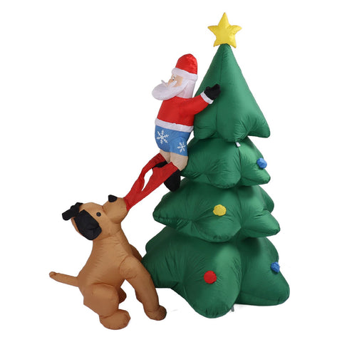 Inflatable Christmas Tree 1.8M Lighting High Speed Low Noise Fans Blow Up Christmas Tree Decoration For Indoor Outdoor Yard Garden EU Plug 100‑240V In Australia - Darrahopens