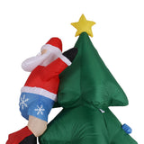 Inflatable Christmas Tree 1.8M Lighting High Speed Low Noise Fans Blow Up Christmas Tree Decoration For Indoor Outdoor Yard Garden EU Plug 100‑240V In Australia - Darrahopens