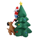 Inflatable Christmas Tree 1.8M Lighting High Speed Low Noise Fans Blow Up Christmas Tree Decoration For Indoor Outdoor Yard Garden EU Plug 100‑240V