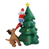 Inflatable Christmas Tree 1.8M Lighting High Speed Low Noise Fans Blow Up Christmas Tree Decoration For Indoor Outdoor Yard Garden EU Plug 100‑240V