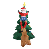 Inflatable Christmas Tree 1.8M Lighting High Speed Low Noise Fans Blow Up Christmas Tree Decoration For Indoor Outdoor Yard Garden EU Plug 100‑240V