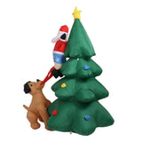 Inflatable Christmas Tree 1.8M Lighting High Speed Low Noise Fans Blow Up Christmas Tree Decoration For Indoor Outdoor Yard Garden EU Plug 100‑240V