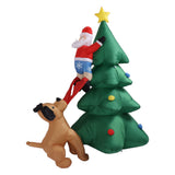 Inflatable Christmas Tree 1.8M Lighting High Speed Low Noise Fans Blow Up Christmas Tree Decoration For Indoor Outdoor Yard Garden EU Plug 100‑240V