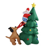 Inflatable Christmas Tree 1.8M Lighting High Speed Low Noise Fans Blow Up Christmas Tree Decoration For Indoor Outdoor Yard Garden EU Plug 100‑240V