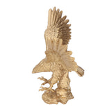 Majestic Eagle Statue Eagle Sculpture Tall Eagle On Rocks Statue Resin Ornament for TV Cabinet Wine Cabinet Office Decor Large