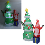 1.8m Dwarf and Christmas Tree Inflatable Decoration IP44 Christmas Outdoor Inflatable Decoration with Blower and LED Light AU Plug 100‑240V