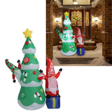 1.8m Dwarf and Christmas Tree Inflatable Decoration IP44 Christmas Outdoor Inflatable Decoration with Blower and LED Light AU Plug 100‑240V