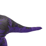 Inflatable Dinosaur Costume T Rex Inflatable Dinosaur Blow Up Costume for Cosplay Party Weddings Easter Xmas Purple Adult Style 150‑190cm