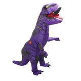 Inflatable Dinosaur Costume T Rex Inflatable Dinosaur Blow Up Costume for Cosplay Party Weddings Easter Xmas Purple Adult Style 150‑190cm
