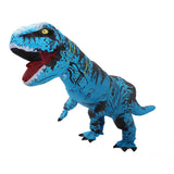 Inflatable Dinosaur Costume T Rex Inflatable Dinosaur Blow Up Costume for Cosplay Party Weddings Easter Xmas Blue Adult Style 150‑190cm