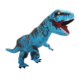 Inflatable Dinosaur Costume T Rex Inflatable Dinosaur Blow Up Costume for Cosplay Party Weddings Easter Xmas Blue Adult Style 150‑190cm