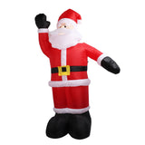 2.4m Christmas Inflatables Santa Outdoor Christmas Decorations Blow Up Yard Decor for Xmas Holiday Party Indoor Garden Lawn Decor UK Plug 220V