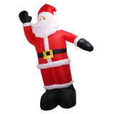 2.4m Christmas Inflatables Santa Outdoor Christmas Decorations Blow Up Yard Decor for Xmas Holiday Party Indoor Garden Lawn Decor UK Plug 220V