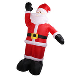 2.4m Christmas Inflatables Santa Outdoor Christmas Decorations Blow Up Yard Decor for Xmas Holiday Party Indoor Garden Lawn Decor UK Plug 220V