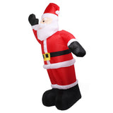 2.4m Christmas Inflatables Santa Outdoor Christmas Decorations Blow Up Yard Decor for Xmas Holiday Party Indoor Garden Lawn Decor UK Plug 220V