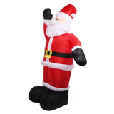 2.4m Christmas Inflatables Santa Outdoor Christmas Decorations Blow Up Yard Decor for Xmas Holiday Party Indoor Garden Lawn Decor UK Plug 220V