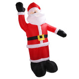 2.4m Christmas Inflatables Santa Outdoor Christmas Decorations Blow Up Yard Decor for Xmas Holiday Party Indoor Garden Lawn Decor UK Plug 220V
