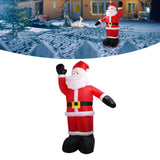 2.4m Christmas Inflatables Santa Outdoor Christmas Decorations Blow Up Yard Decor for Xmas Holiday Party Indoor Garden Lawn Decor UK Plug 220V