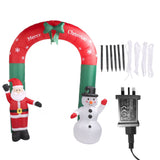 7.9ft Christmas Inflatables Santa Snowman Archway Blow Up Outdoor Decoration Christmas Archway for Lawn Yard Holiday Party UK Plug 220V In Australia - Darrahopens