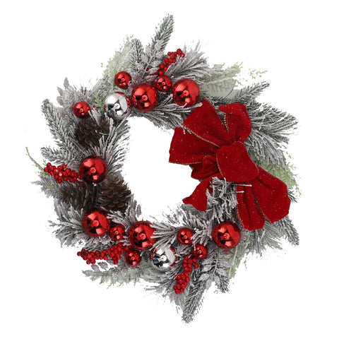 45CM 18 Inch Christmas Wreath Decorations Artificial Christmas Wreath for Door Wall Table Decoration In Australia - Darrahopens