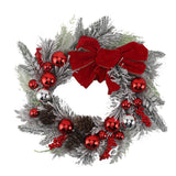 45CM 18 Inch Christmas Wreath Decorations Artificial Christmas Wreath for Door Wall Table Decoration