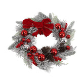 45CM 18 Inch Christmas Wreath Decorations Artificial Christmas Wreath for Door Wall Table Decoration