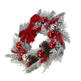 45CM 18 Inch Christmas Wreath Decorations Artificial Christmas Wreath for Door Wall Table Decoration