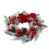 45CM 18 Inch Christmas Wreath Decorations Artificial Christmas Wreath for Door Wall Table Decoration