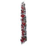 Christmas Flocking Garland Innovative Exquisite Christmas Garland Rattan Pendant Decoration for Indoor Outdoor Xmas Party Home Decor 1.5m/4.9ft