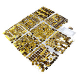 Shimmer Wall Backdrop Panels Self Locking Shining Sequin Photo Backdrop Decoration for Wedding Anniversary Party Square Gold In Australia - Darrahopens