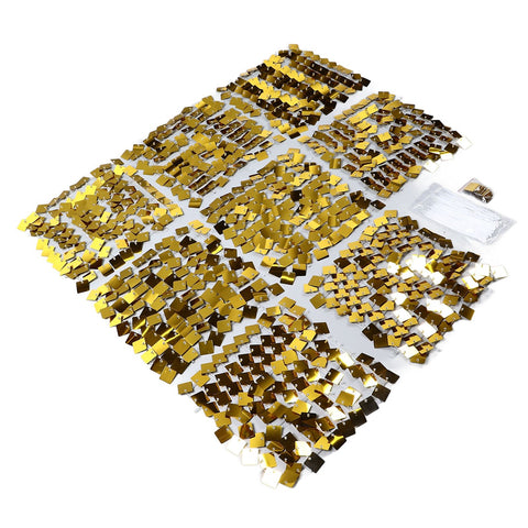 Shimmer Wall Backdrop Panels Self Locking Shining Sequin Photo Backdrop Decoration for Wedding Anniversary Party Square Gold In Australia - Darrahopens