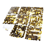 Shimmer Wall Backdrop Panels Self Locking Shining Sequin Photo Backdrop Decoration for Wedding Anniversary Party Square Gold In Australia - Darrahopens