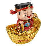 CAI Shen Statue Automatic Nodding Lucky Decoration 12 Inch God of Wealth Figurine Small Caishen Figurines for Car Porch In Australia - Darrahopens