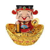 CAI Shen Statue Automatic Nodding Lucky Decoration 12 Inch God of Wealth Figurine Small Caishen Figurines for Car Porch In Australia - Darrahopens