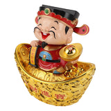 CAI Shen Statue Automatic Nodding Lucky Decoration 12 Inch God of Wealth Figurine Small Caishen Figurines for Car Porch In Australia - Darrahopens
