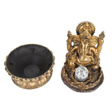 Resin Water Fountain Decorative Relaxing Improve Air Humidity Circulation Water LED Southeast Asia Buddha Water Fountain for Desktop EU Plug 220‑240V In Australia - Darrahopens