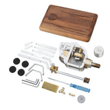 Stirling Engine Helicopter Model Kit Metal Air Energy External Combustion Educational Physics Science Experiment Toy for DIY Assembly Birthday Gift