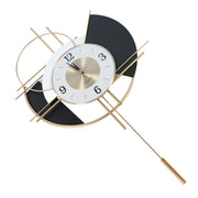 Nordic Swing Wall Clock Big Silent Non Ticking Decorative Wall Clock for Living Room Bedroom Home