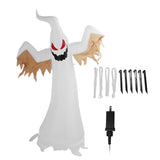 Halloween Decoration Inflatable Ghost 2.4m Height LED Light Bead Outdoor Scary Inflatable Decoration US Plug 100‑240V