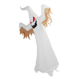 Halloween Decoration Inflatable Ghost 2.4m Height LED Light Bead Outdoor Scary Inflatable Decoration US Plug 100‑240V