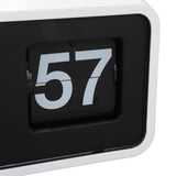 Retro Flip Clock Multifunctional Stylish Innovative Mechanical Flip Desk Clock with Clear Cover for Home and Office Decorations White In Australia - Darrahopens