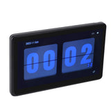 Desktop Digital Clock Multifunctional Weather Forecast Time Correction Wireless LCD Digital Flip Clock with Reminders for Home Use