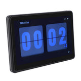 Desktop Digital Clock Multifunctional Weather Forecast Time Correction Wireless LCD Digital Flip Clock with Reminders for Home Use