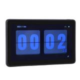 Desktop Digital Clock Multifunctional Weather Forecast Time Correction Wireless LCD Digital Flip Clock with Reminders for Home Use