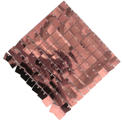 Shimmer Wall Backdrop 30x30CM Wind Activated Square Sequin Wall Panel Backdrop Decor