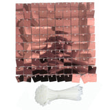 Shimmer Wall Backdrop 30x30CM Wind Activated Square Sequin Wall Panel Backdrop Decor